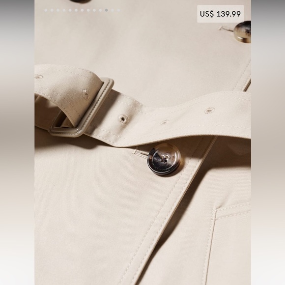 Mango Beige Trench Coat - Picture 6 of 16